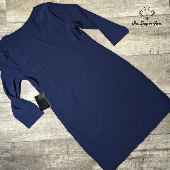 Boston Proper Square Neck Long Sleeve Mini Dress Size XS - Picture 5 of 5